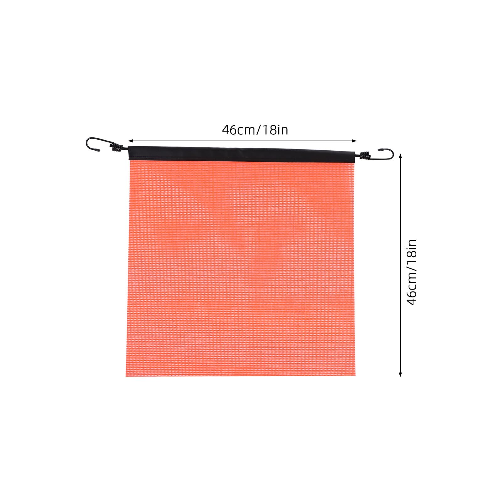 IMIKEYA Bandera de Seguridad para Camiones (5 Unidades): Bandera de Advertencia Naranja de 45 X 45 Cm, Compatible con Dot. Malla Resistente para Cargas de Gran Tamaño, Ideal para Transporte de Equipos