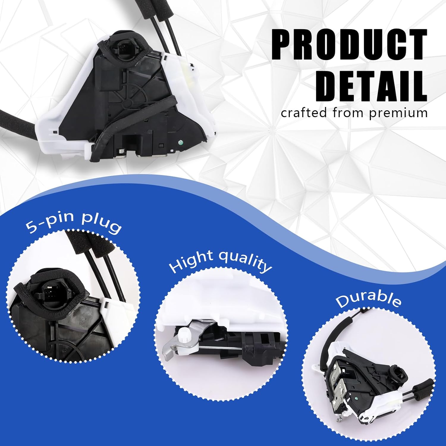 Door Lock Actuator Front Left Driver Side Compatible with 2019-2025 Nissan Altima Door Latch Replacement 80501-6CA0B 805016CA0B