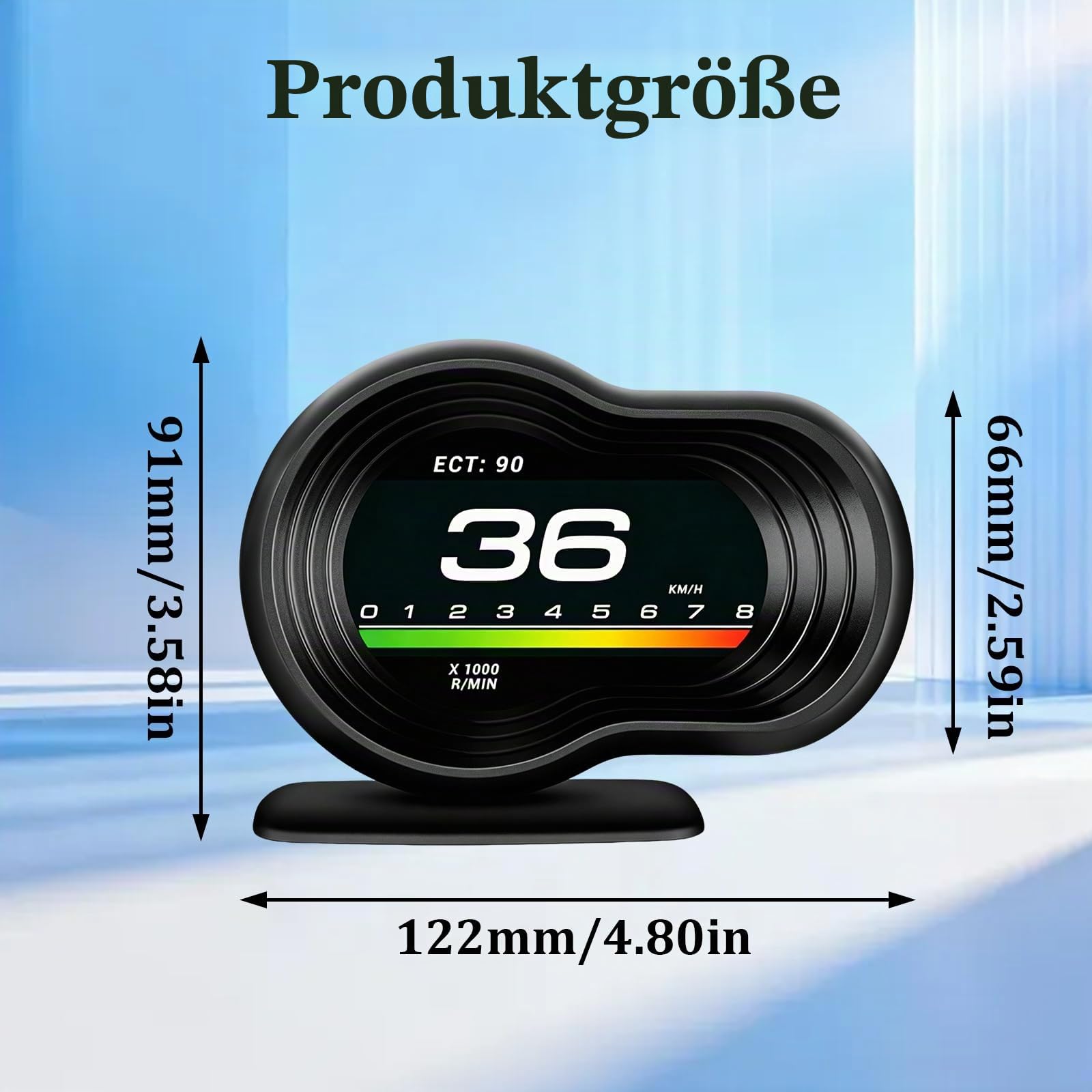 HUD Display für Auto OBDⅡ + GPS Smart Gauge Tachometer Diagnosegerät Universelles Geschwindigkeitsmesser