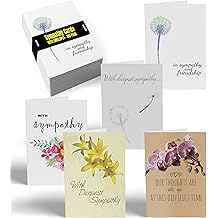 Better Office Products Condolence Card Assortment, Pack of 100, 4 x 6 inches, 5 cover designs, Blank inside, Envelope included, Pack of 100