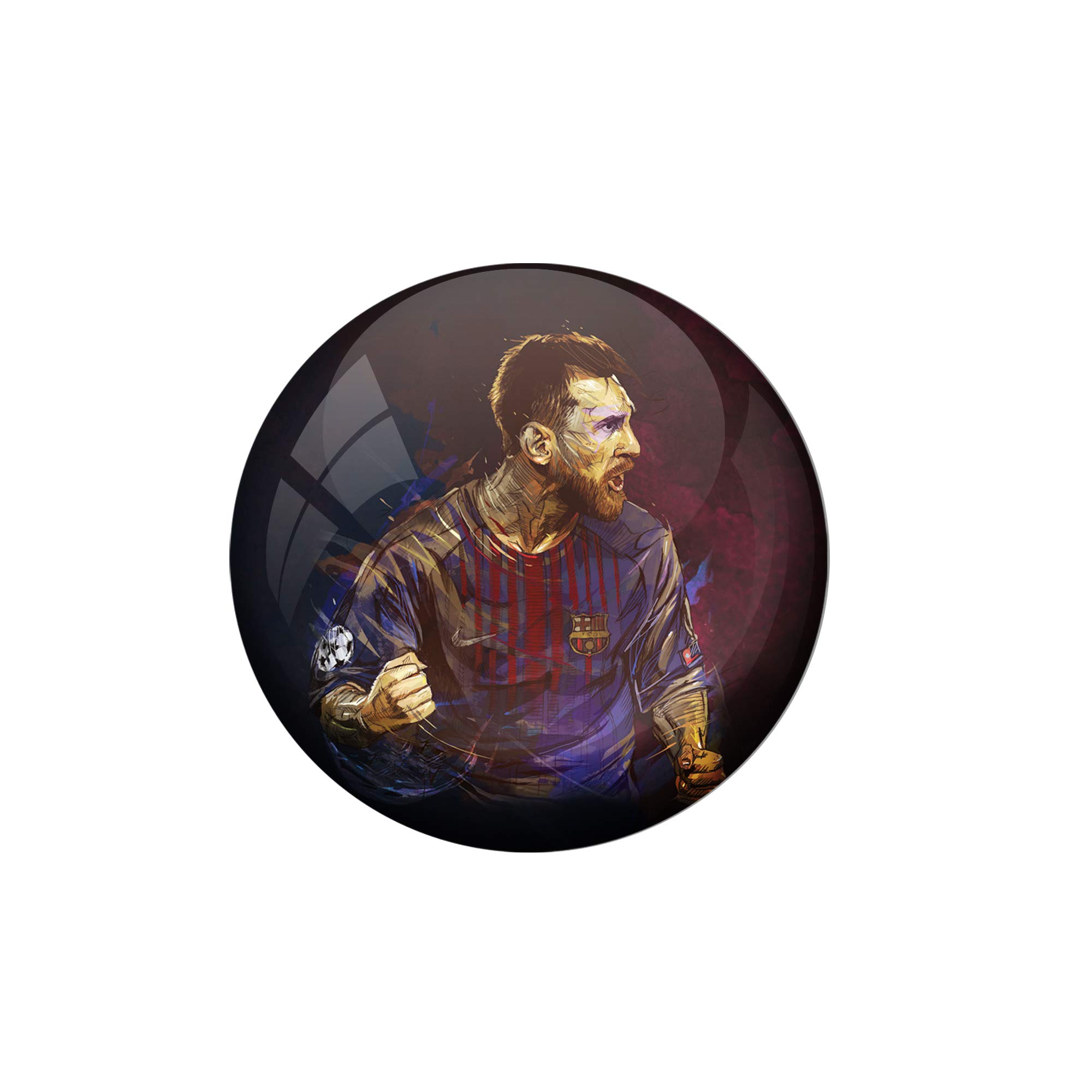 AVI Fridge Magnet with Black Colour Messi Barcelona 58mm MR8000437
