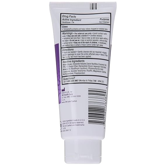3M Cavilon Durable Barrier Cream for Skin Protection - 3.25 oz Tube, Adult, Fragrance Free