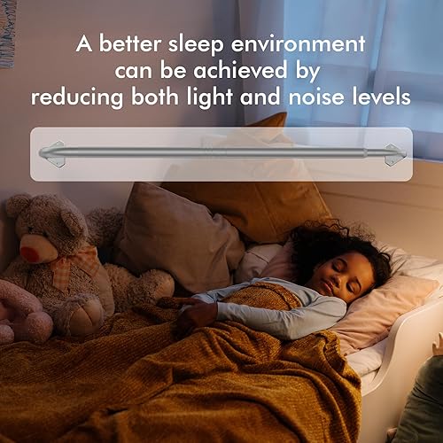 Miniatura 10 de GXOACKJ Barras de cortina envolventes de bronce para ventanas de 48 a 84 pulgadas, barra de cortina telescópica industrial de 58 pulgadas, barras de