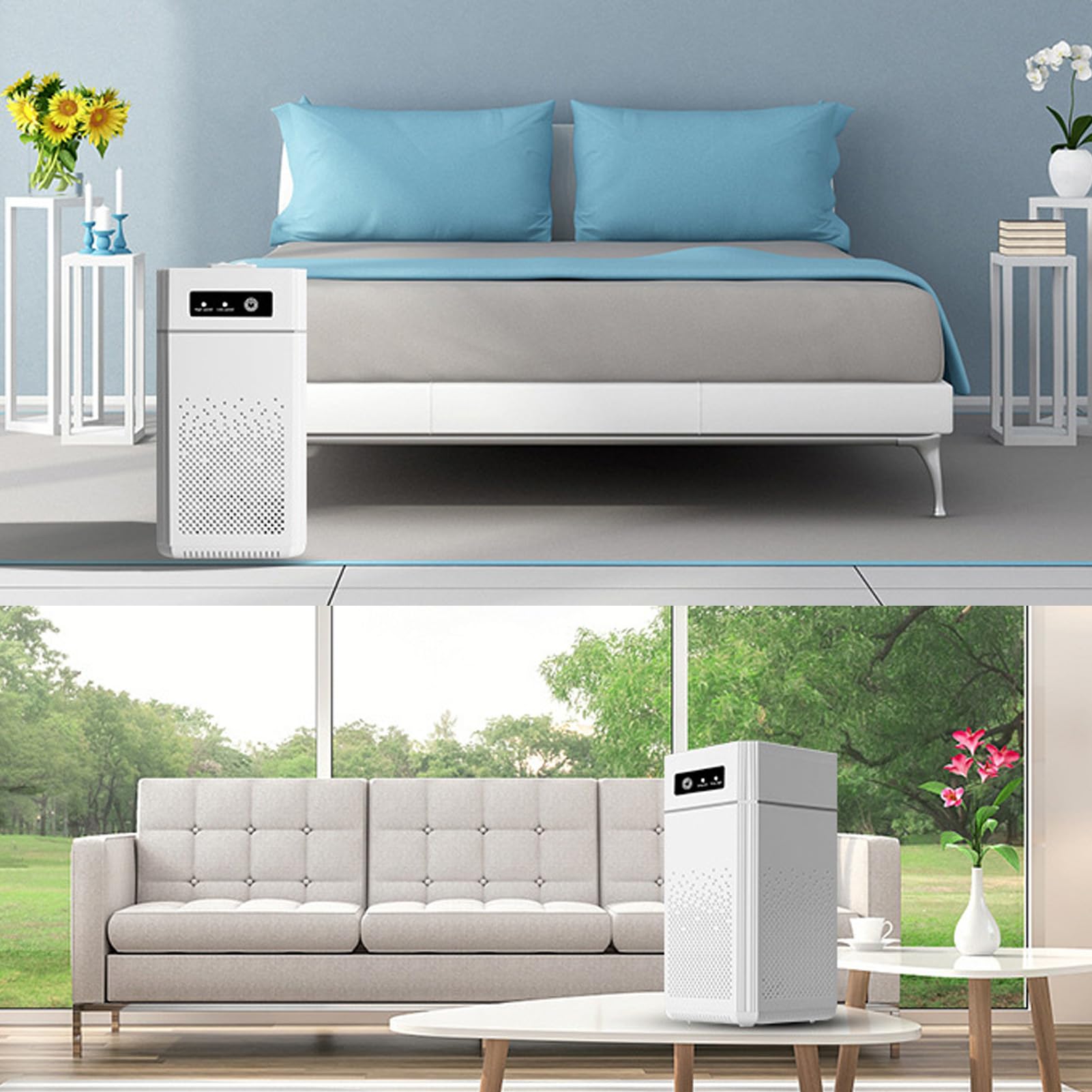Purificador De Iones De Aire Para El Hogar Generador De Iones De Iones Negativos Para El Hogar Generador De Iones De Aire Silencioso Portátil Adecuado Para Dormitorio, Baño, Oficina, Cocina Y Mascotas