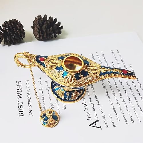 Miniatura 2 de Lámpara vintage de genio mágico de Aladdin, lámpara de disfraz de Noches árabes para fiesta temática de boda, luz de deseos de leyenda para