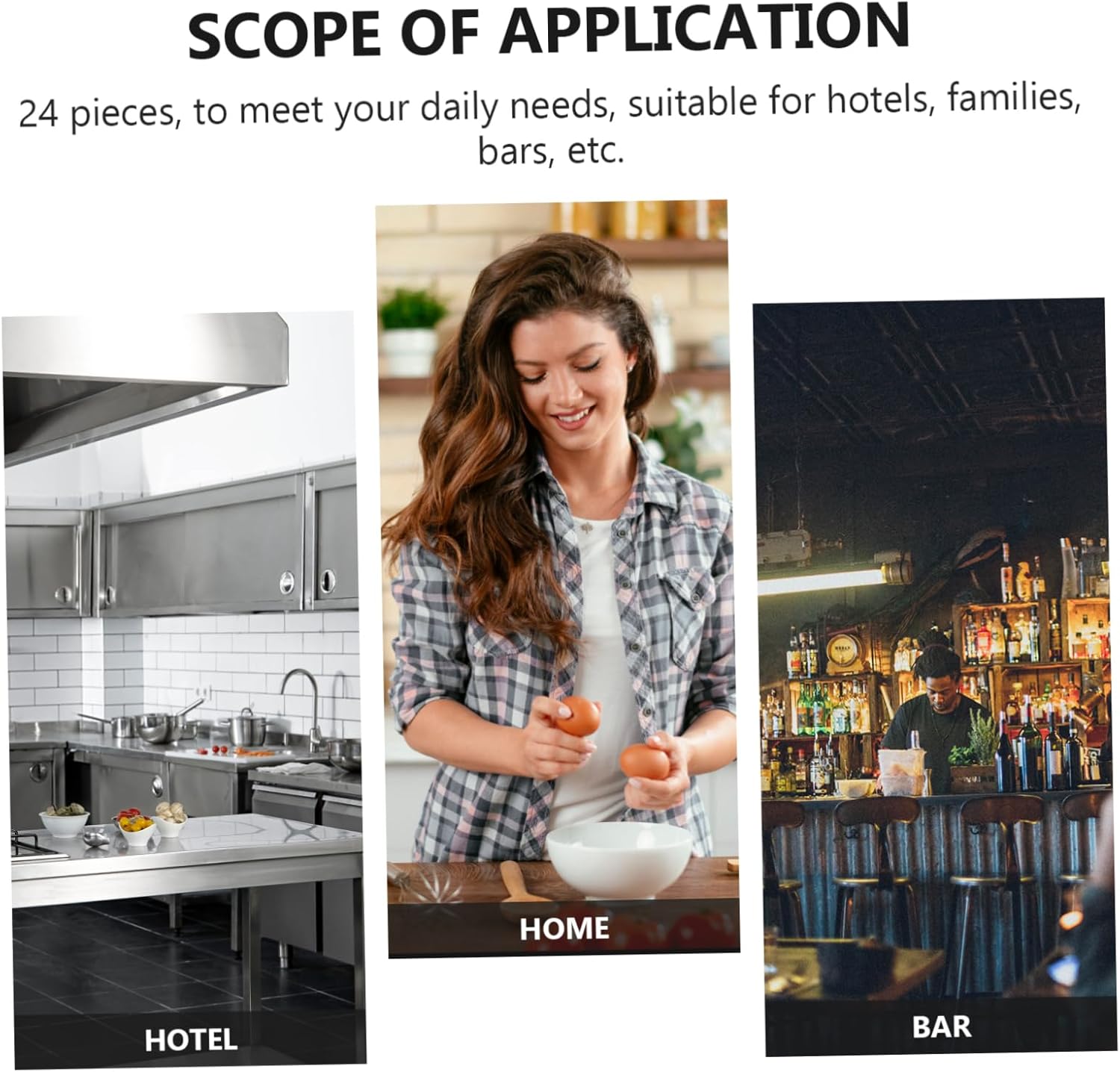 PRETYZOOM 24-Piece Stainless Steel Cutlery Set Compact Tableware Forks and Spoons Dishwasher Safe for Home and Outdoor Dining