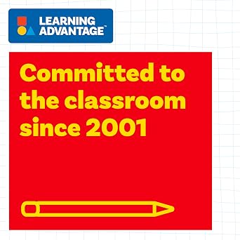LEARNING ADVANTAGE Number Cards 0-9 | Black | Set of 50 | Practice Number Recognition | Classroom Resource