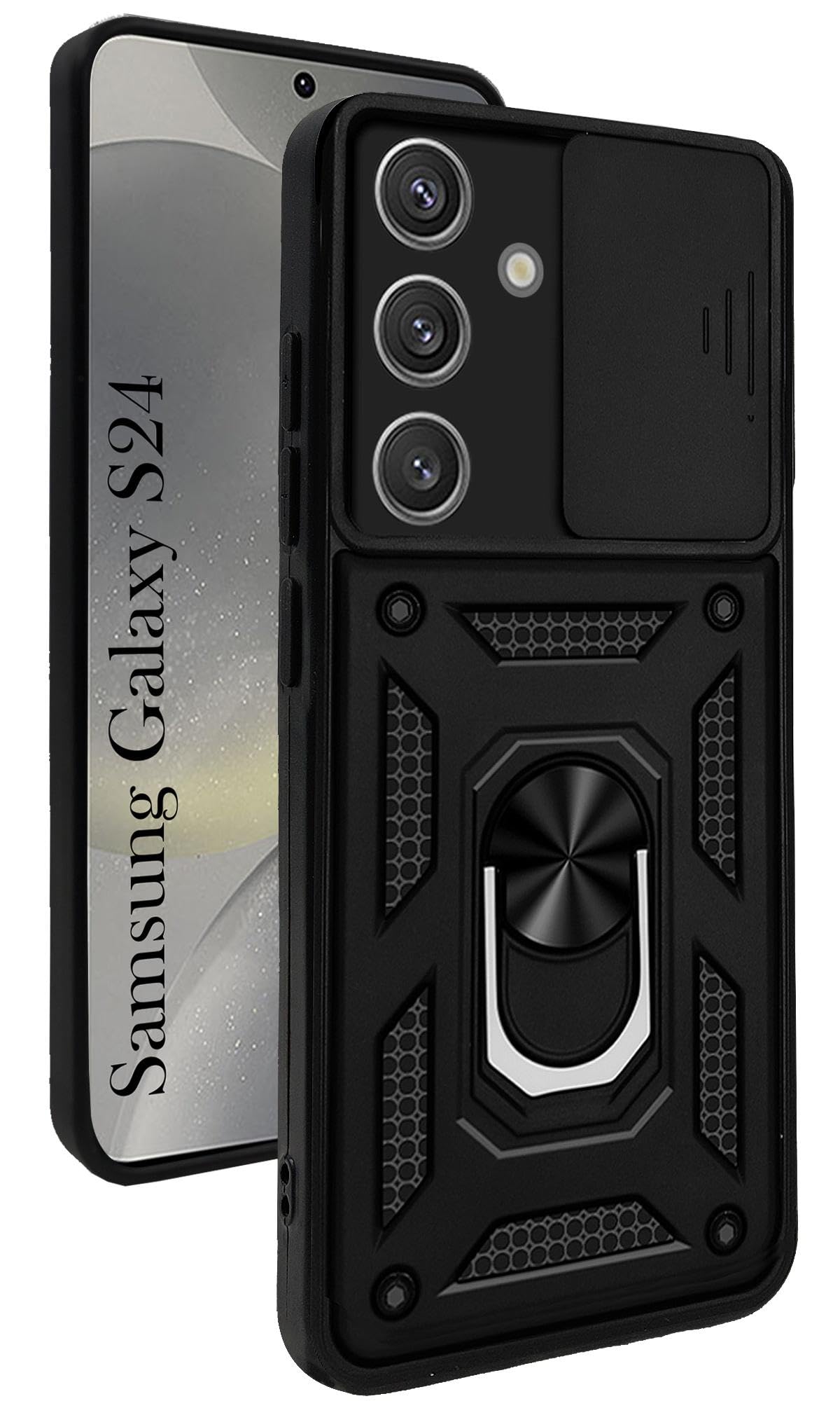 Jkobi Back Cover Case for Samsung Galaxy S24 (Hybrid Dual Armor Polycarbonate | Carbon Black) (B0CW3GSKQN) Amazon Price History, Amazon Price Tracker