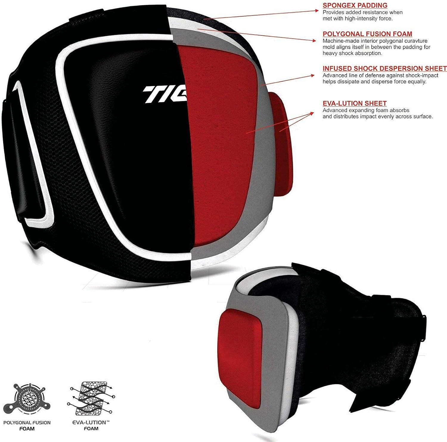 TMA Boxing Belly Pad Chest Guard MMA Body Protector Martial Arts Rib Shield Armour Taekwondo Training : Sports & Outdoors