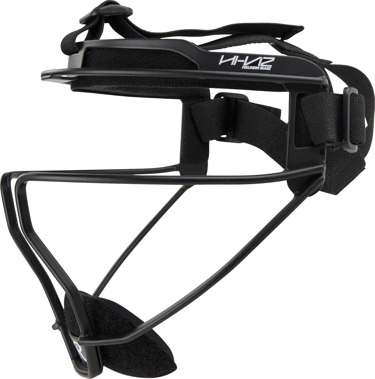 Rawlings | HI-VIZ Ultra Softball Fielder's Mask | Black/White | Adult & Youth Sizes - Image 3