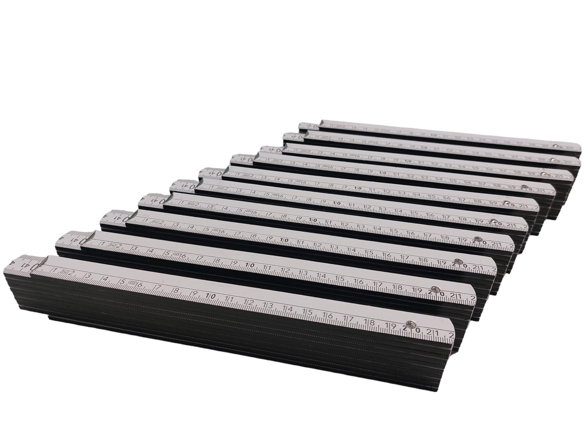 10x ADGA Qualitäts Zollstock 2m Zollstock Meterstab Holz Multimix Gemischt
