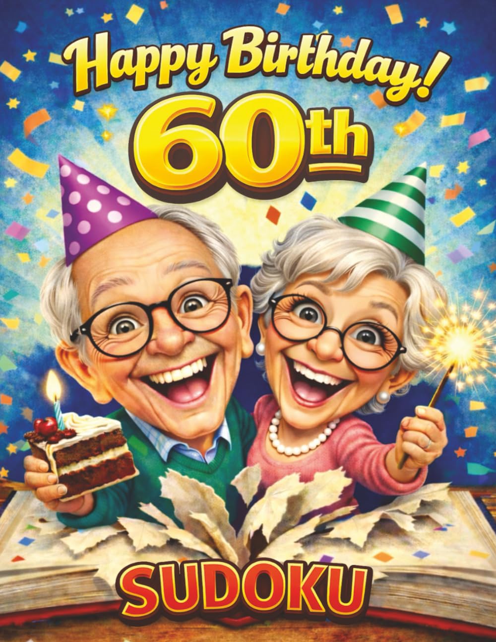 60th Birthday Sudoku Book: Fun Milestone Birthday Gift | Easy Large Print Sudoku for Adults & Seniors (Happy Birthday Celebration Puzzle Series)