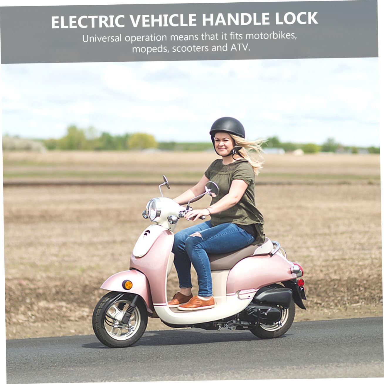Luxshiny Lucchetto Per Manubrio Con Chiavi Lucchetto Acceleratore Sicurezza Accessori