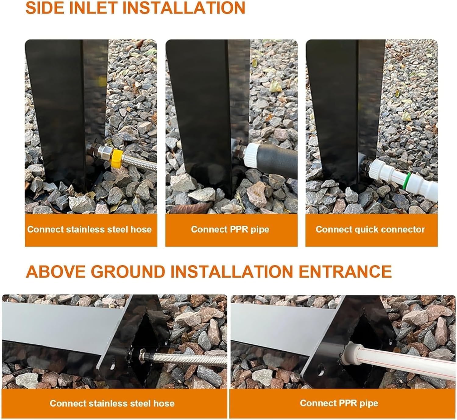 Robinet de jardin sur socle, Robinet de colonne d'eau de jardin extérieur en acier inoxydable