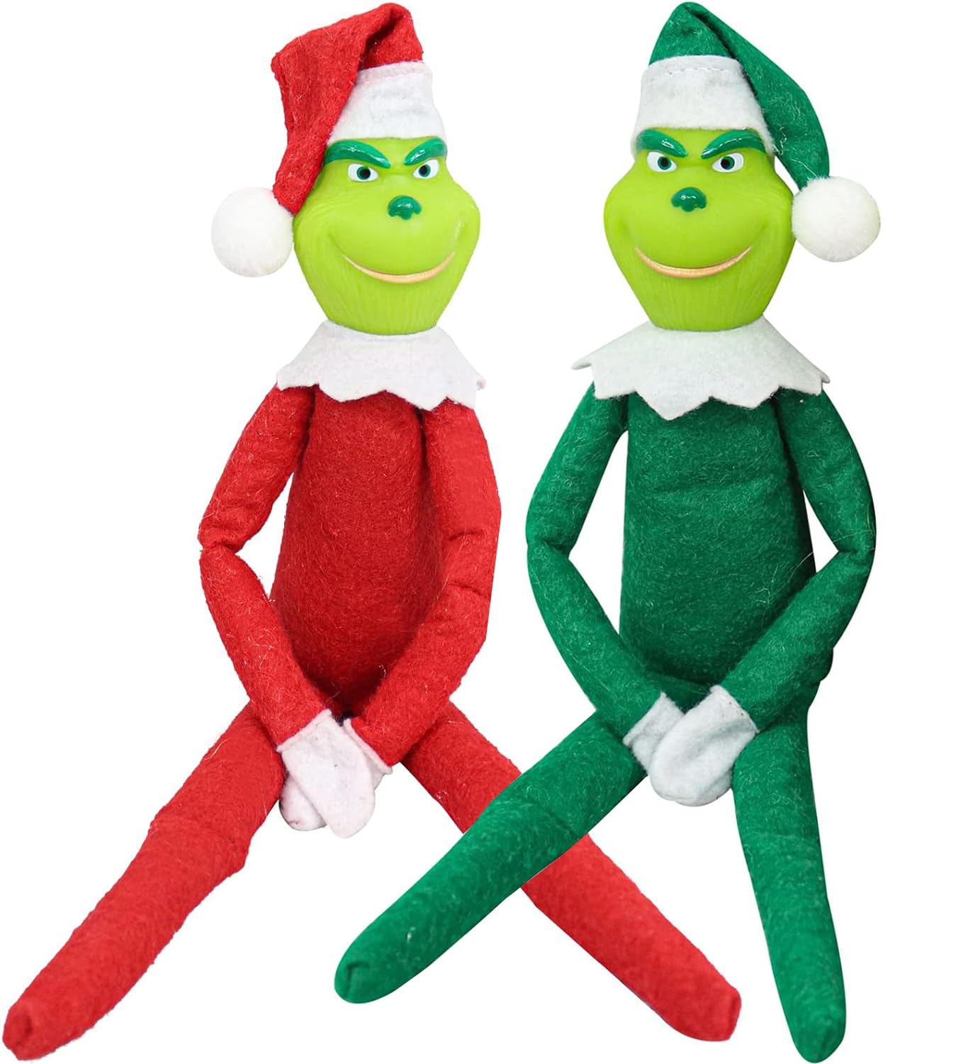 Grinch Doll Christmas Stuffed Plush Toy 12" Stuffed Plush Toy Green Big Monster Doll Christmas Home Decor Gifts for Fans