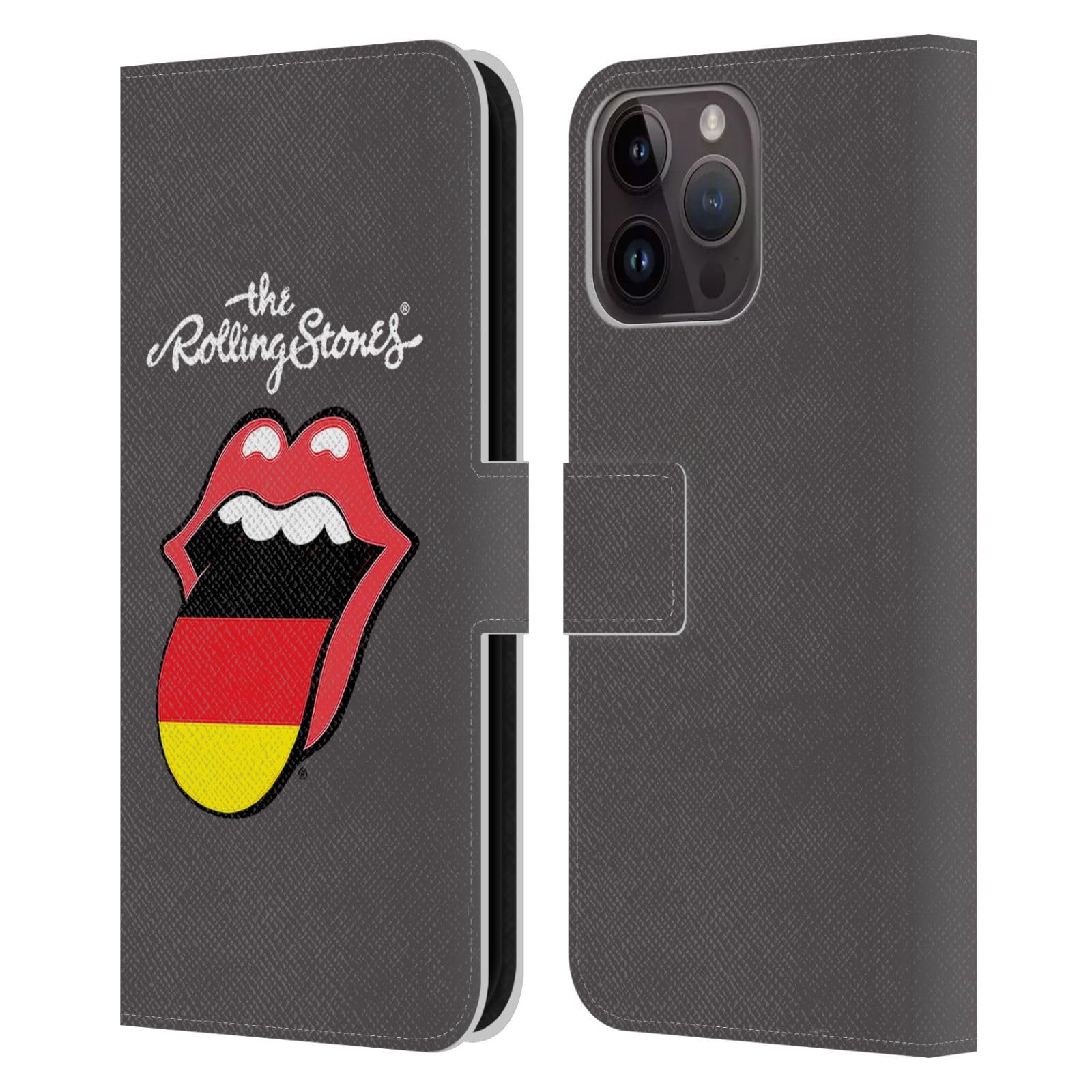 Carcasa Tipo Libro iPhone 15 Pro Max Rolling Stones Funda Cuero 7