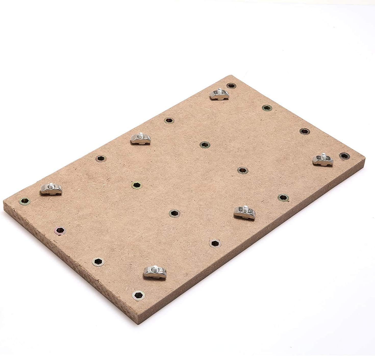 Genmitsu CNC MDF Spoilboard Table for 3018 CNC Router Machine, Compatible with 3018-PRO, 30 x 18 x 1.2cm (11-4/5''x 7''x 1/2''), M6 Holes (6mm), Screws and Nuts Included