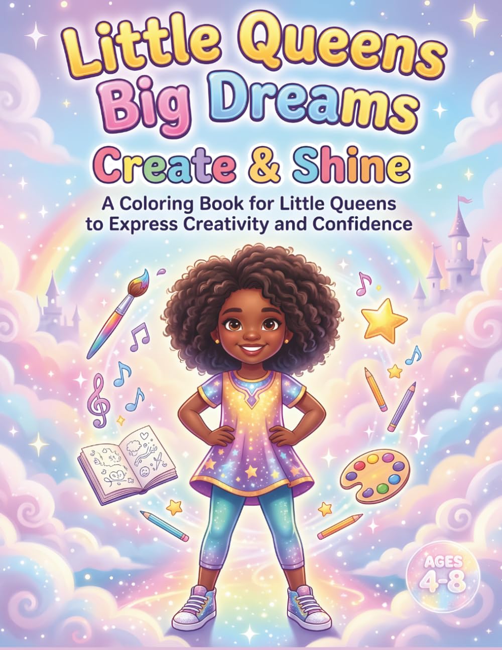 Little Queen Big Dreams: Create & Shine: A Coloring Book for Little Queens to Express Creativity and Confidence (Little Queens Collection)