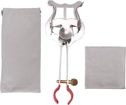 Silver Lyre for Trumpet with Plating for Musical Accssories Marching Clamp-on for Instrument Parts