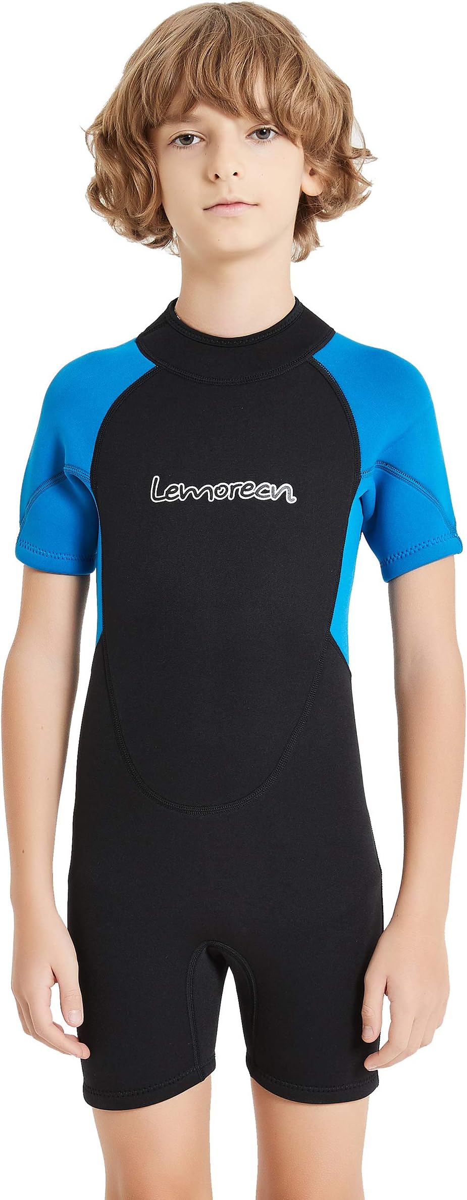Lemorecn Kids 3mm and 2mm Wetsuits Youth Premium Neoprene Youth's Shorty Swim Suits