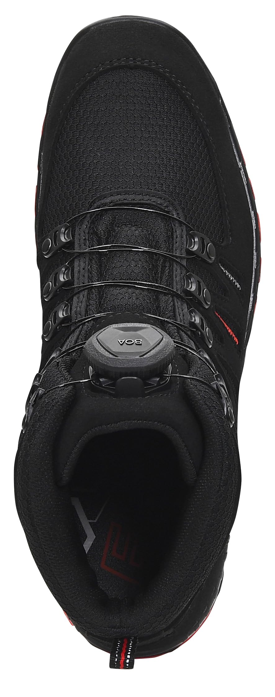 ELTEN MADDOX BOA black-red Mid ESD S3S | Sicherheitsschuhe für Damen & Herren, Stahlkappe, leicht, atmungsaktiv