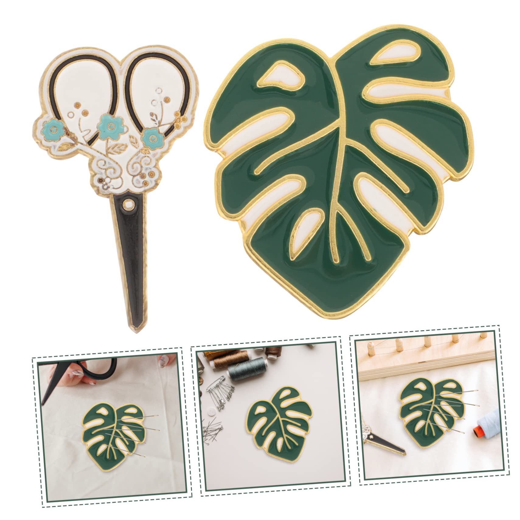 Uonlytech 4 Set Di Aghi Magnetici Per Riporre Gli Aghi Magnetici Accessori Per Cucire Decorativi A Forma Di Aghi 2 Pezzi*4