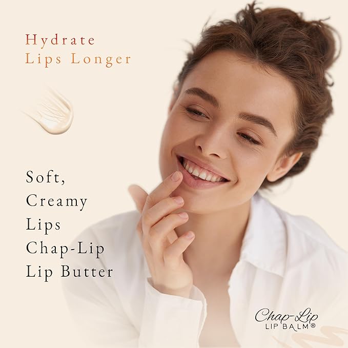 CHAP-LIP Lip Butter Lip Balm with Fruit Flavors Our Natural Ice Original Lip Balm is specially formulated with skin protectants and nourishing oils to provide intense moisture to dry, chapped lips, keeping your lips soft and supple even in harsh conditions.