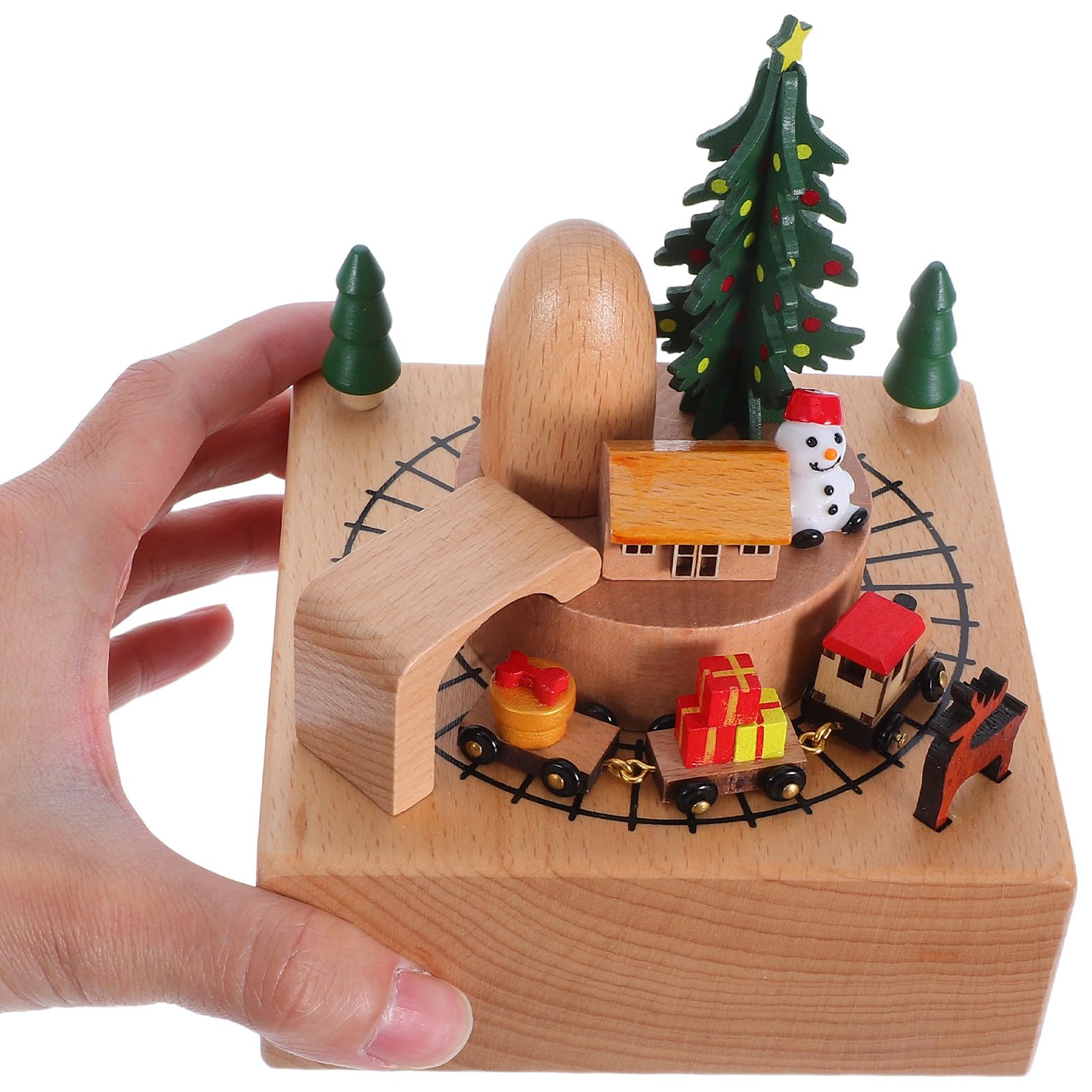 Toddmomy Carillon Musicale in Legno a Forma di Cavallo Rotante Design Robusto, Decorazione per Casa e Compleanno, per Adulti