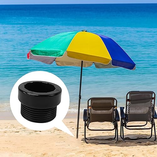 Miniatura 6 de HFYZZ Paquete de 2 adaptadores estabilizadores de sombrilla de piscina, funda adaptadora roscada para sombrilla de piscina, estabilizador de poste