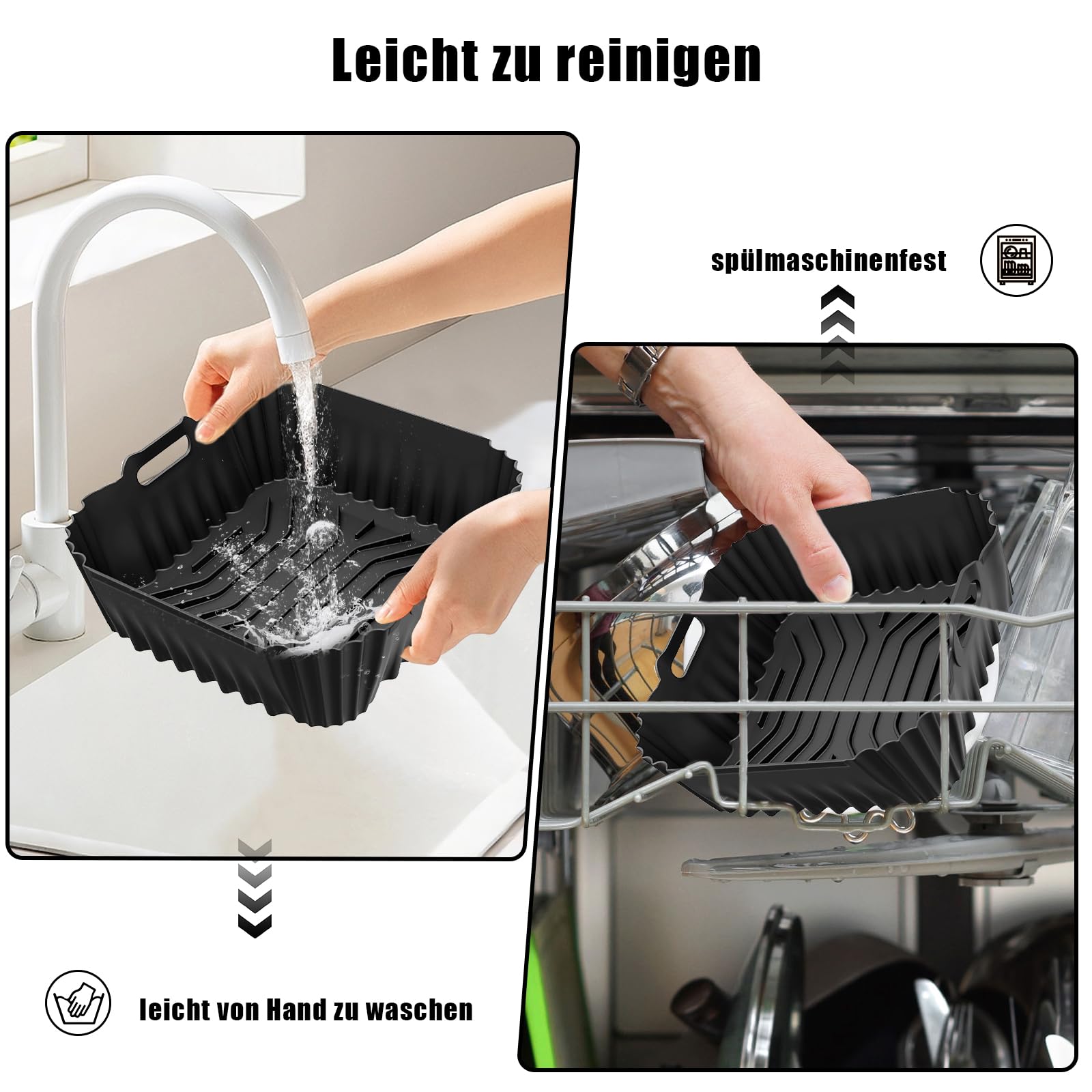 Airfryer siliconen vorm, 3 stuks siliconen vorm