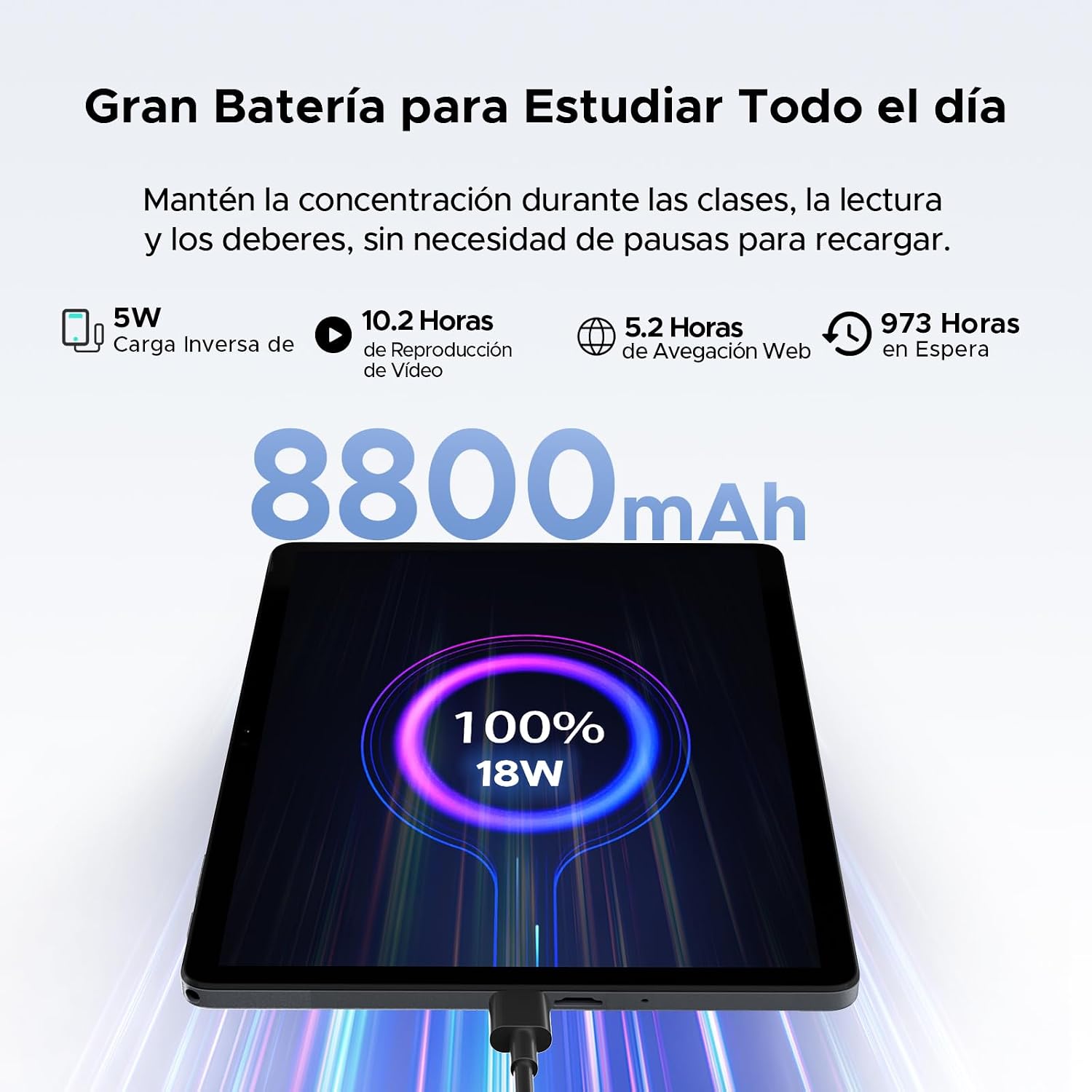 P11 Pro Tablets 11 Pulgadas, 48GB RAM+128GB ROM, 2.4K 90Hz, 8800mAh, Tablet con Lapiz y Teclado con Gemini AI, Tablets Android 16, T7250 Octa-Core, 13MP+5MP, 5G WiFi, Auriculares, Raton, Morado 7
