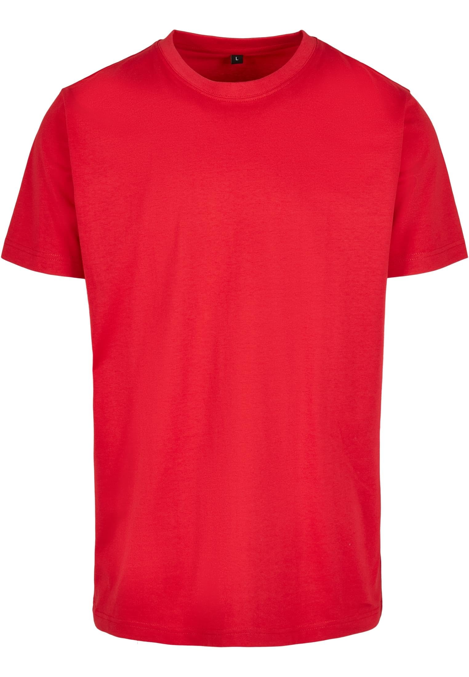 Build Your Brand T-Shirt Round Neck, Cityred, 5XL Uomo