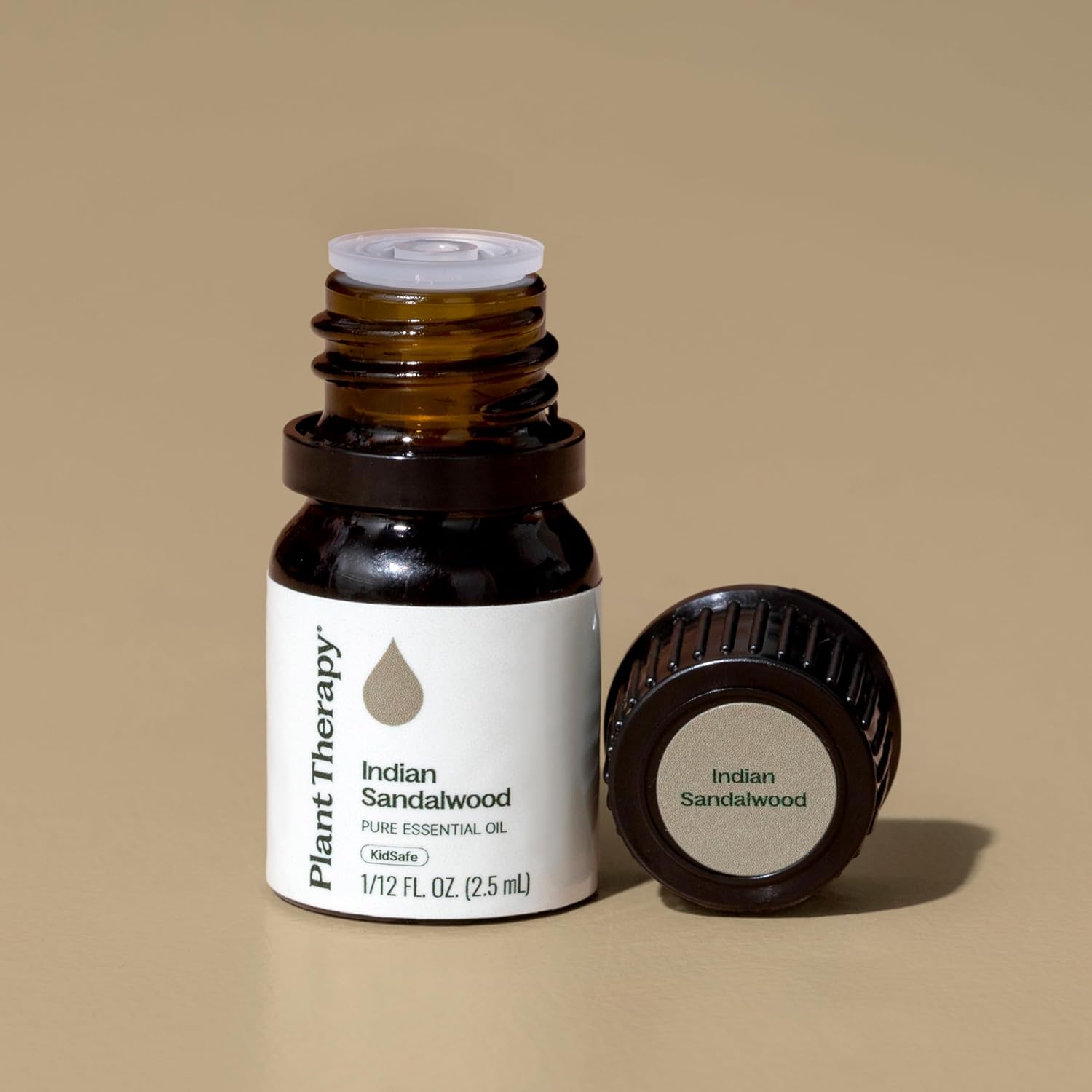 Plant Therapy Sandalwood Indian Essential Oil 2.5 mL (1/12 oz) 100% Pure, Undiluted, Soothing Essential Oils for Skin, Relaxation, and Restful Sleep