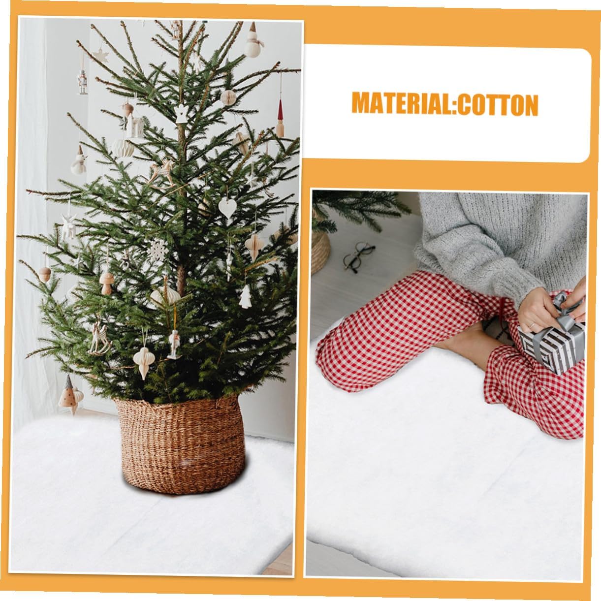 UPKOCH 2pcs Faux Snow Blanket 1.5x1m Thick White Artificial Snow Carpet for Christmas Village Indoor Holiday Decoration Winter Scene Craft Use