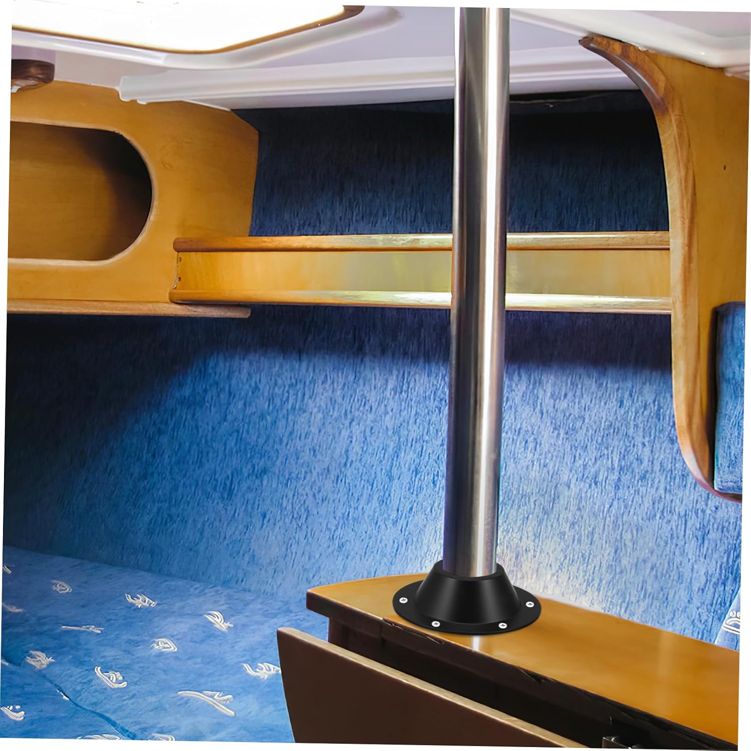 2pcs Sturdy Rv Table Base Mount Aluminum Rv Table Pedestal Flush Mount for Camper Top