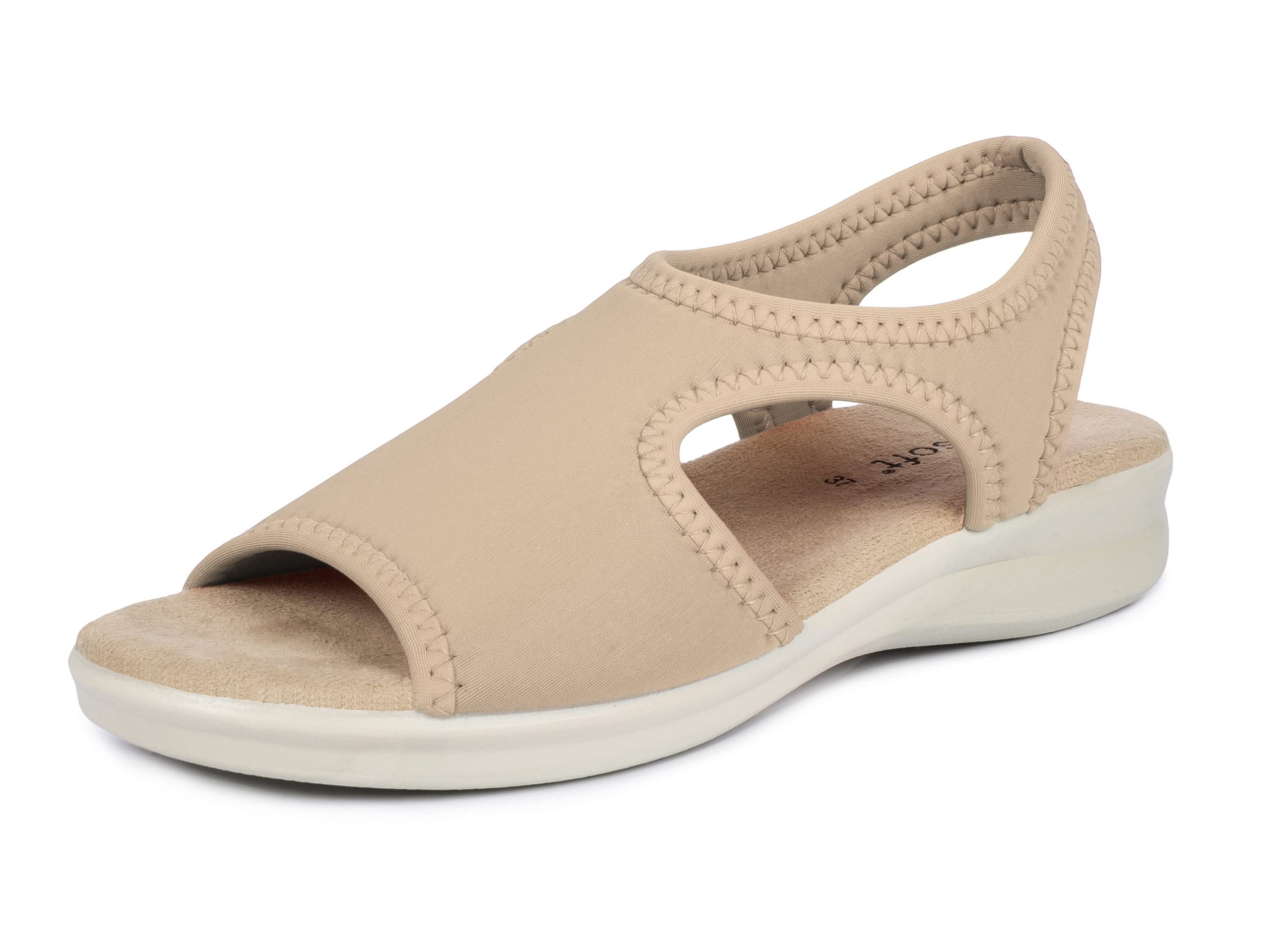 Aerosoft Sandales stretch 05 pour femme, extra légères et élastiques