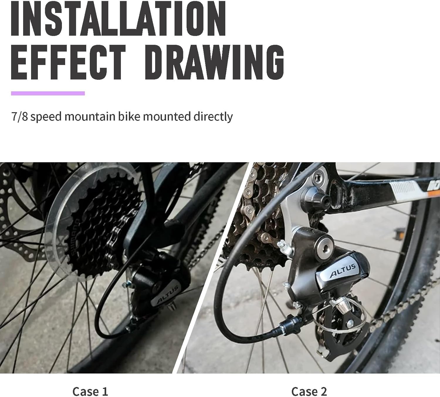 Altus RD-M310 Rear Derailleur 7/8 Speed Bike Rear Derailleur Direct Mount for Mountain Bike Road Bike Most Models