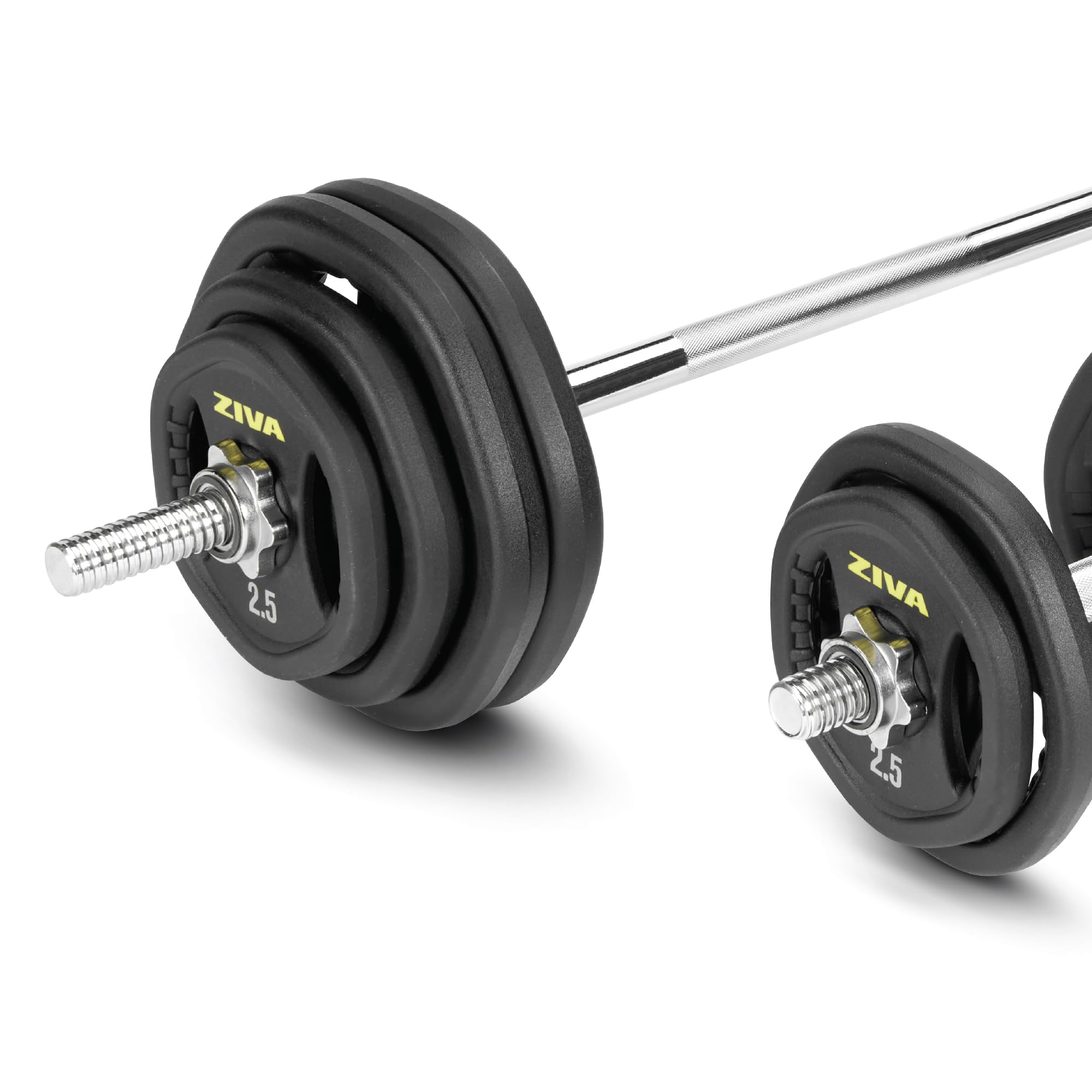 Amazon.com : ZIVA 110lb Studio Weight Set - Adjustable Home Gym