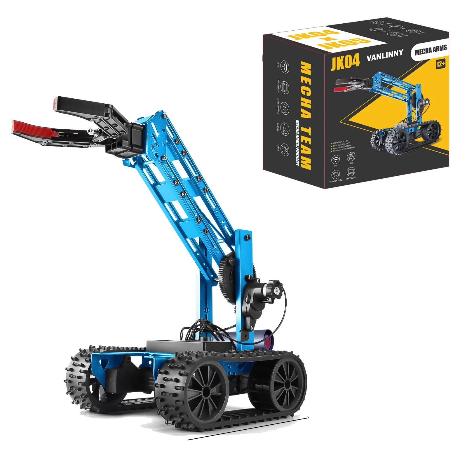 VANLINNY JK01 メカアーム 12歳以上 Amazon.com: Robotic Arm Kit, Science Projects for Kids Ages 8-12
