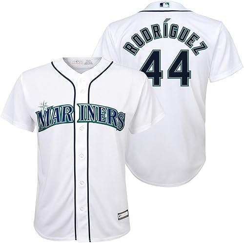 OuterStuff Julio Rodriguez Seattle Mariners MLB - Camiseta blanca para jugadores caseros de 8-20