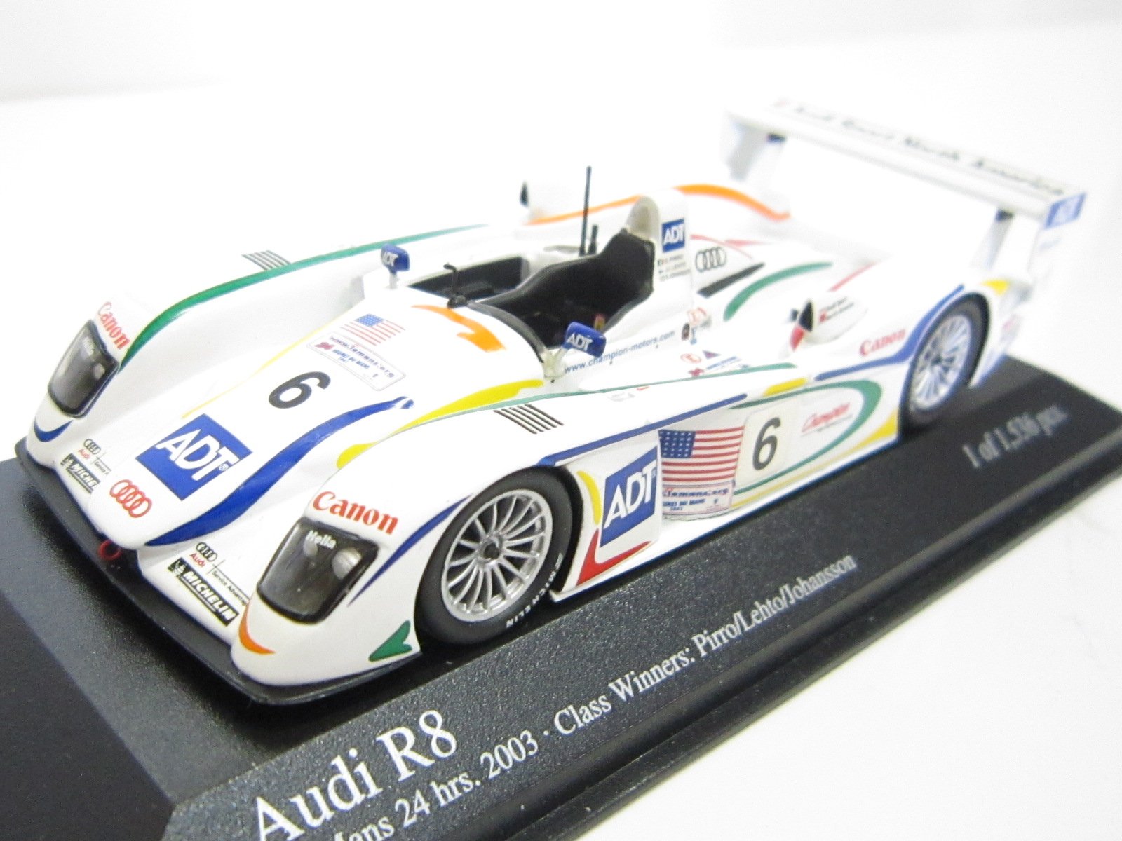 AUDI R8 3RD PLACE 24H LE MANS 2003 PIRRO