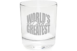 World's Greatest Dad 11 oz. Whiskey Glass