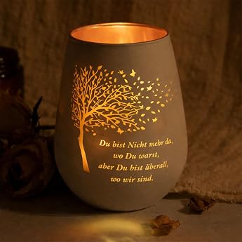 Mourning Gift White Funeral Candle for Funerals and Memorial Parties Elegant Tea Light as a Condolence Gift 1 Piece in Matte White