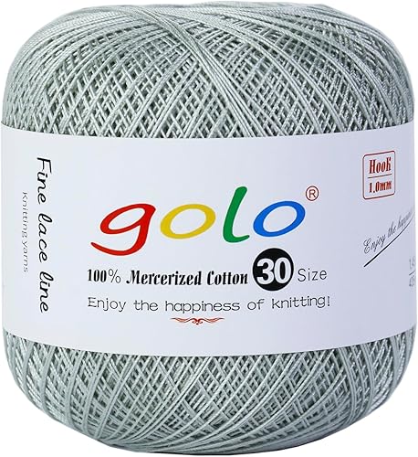 Miniatura 33 de golo Hilo de ganchillo para tejer a mano tamaño 30 hilo de tatuaje Hibiscus color-166 166-Hibiscu,oro 160,202 Azul Mar,203 Aguacate,206 verde,208