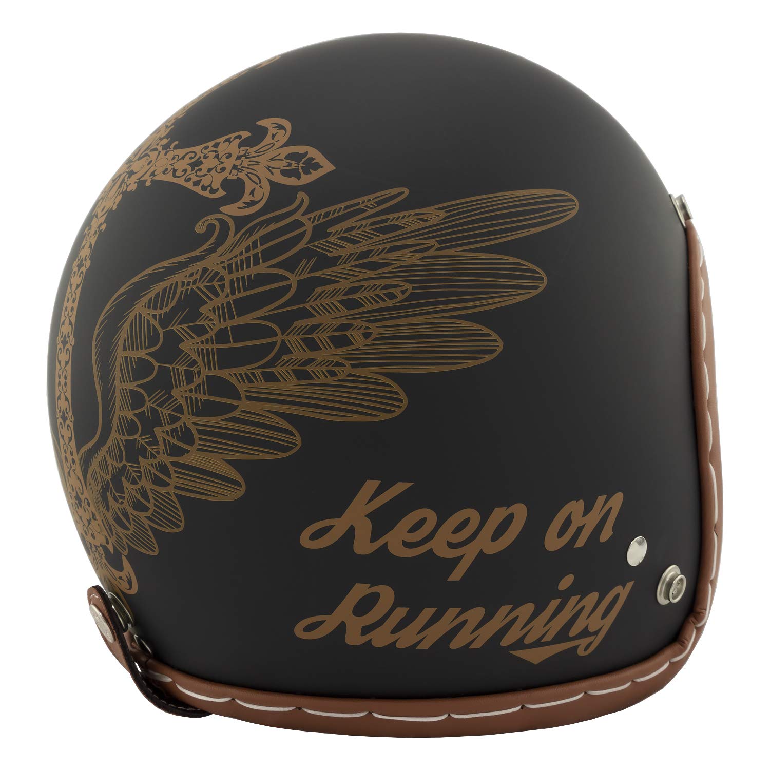 №1ヴィンテージ＆ブラウン円形68 Vintage Helmet（ビンテージヘルメット）68〜70s AMA GLOUP1