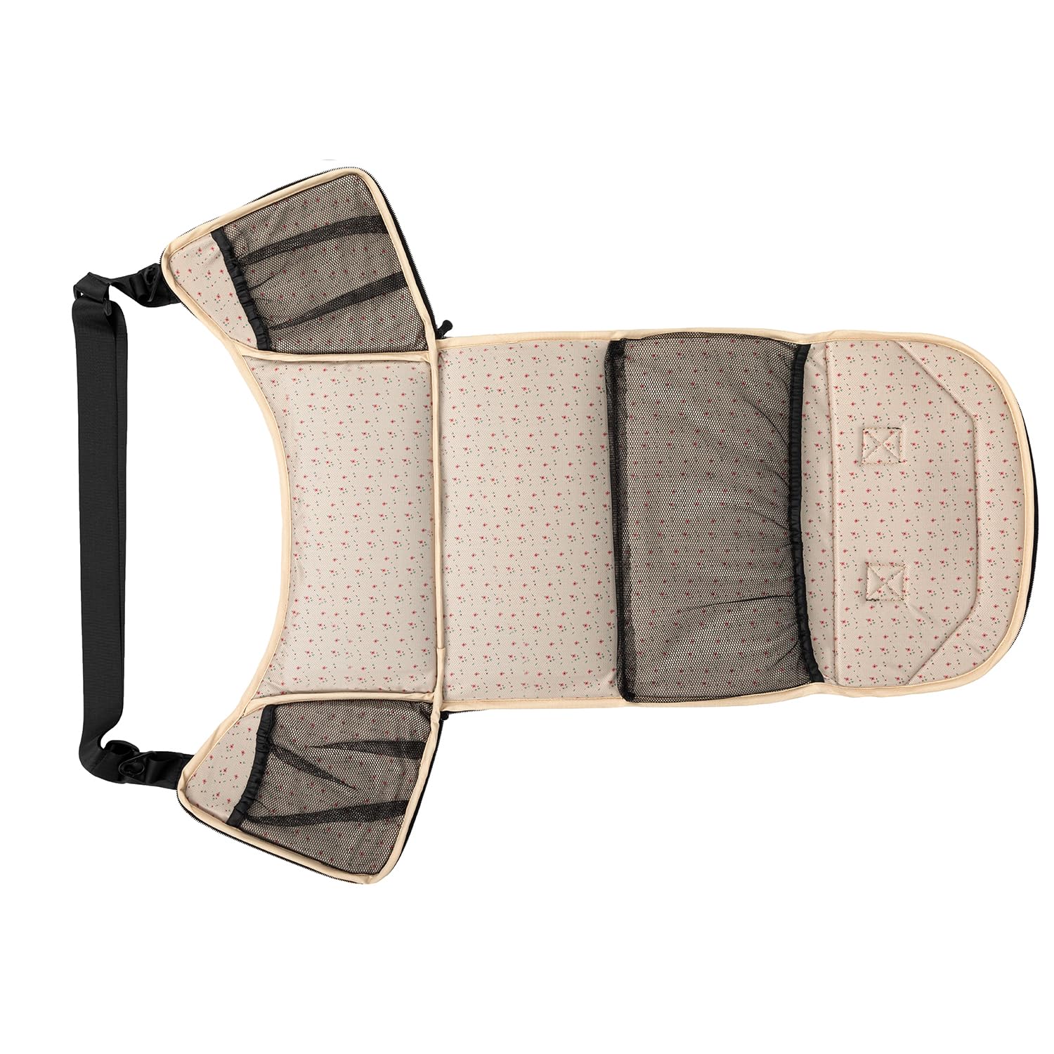 MoMi GISELLE Kombi-Kinderwagen 2 in 1 mit Buggy-Funktion, 5-Punkt-Sicherheitsgurt, ab dem 1. Lebenstag, bis 22 kg Körpergewicht (Buggy), Einkaufskorb, Matratze, Regenschutz und Wickeltasche