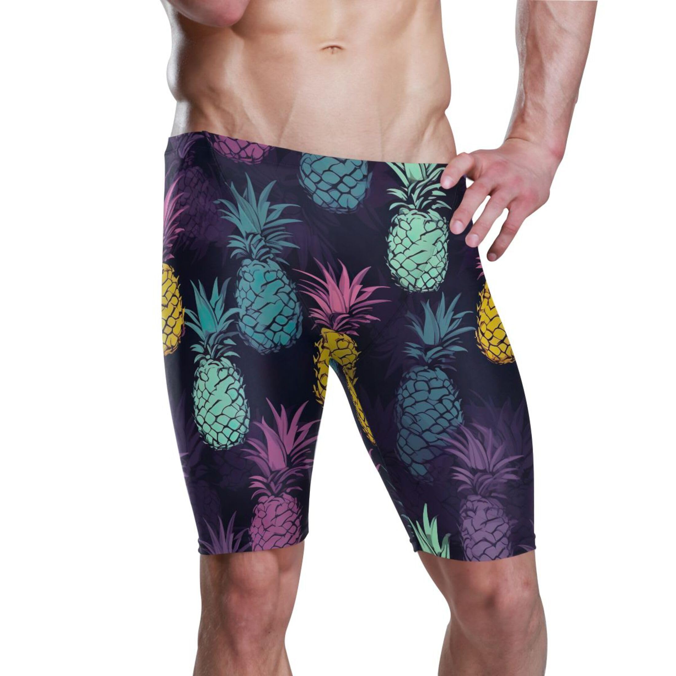UMIRIKO Pineapple Fruit Mens Swim Jammers Swimsuit XL B0401040