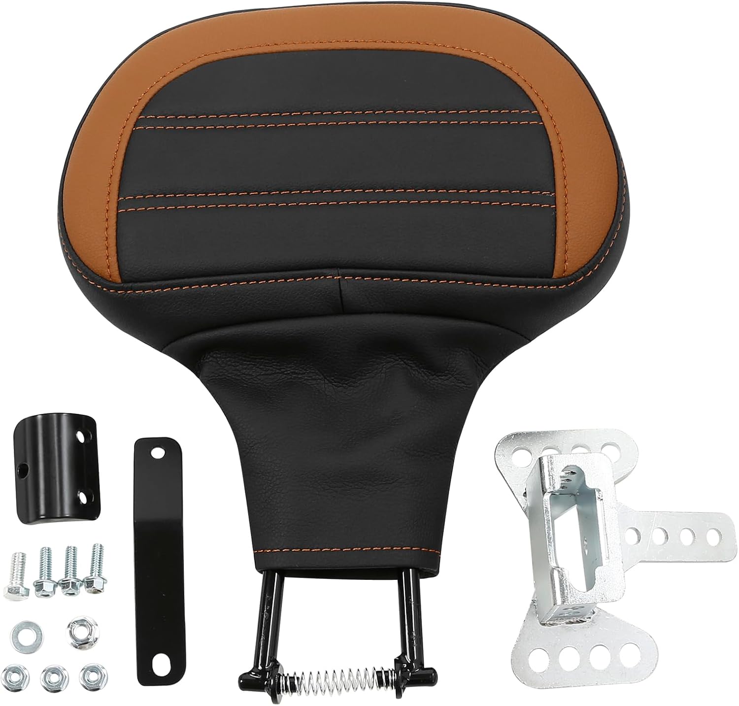 Adjustable Plug-in Driver Rider Backrest Backrest Pad Fit For Harley 2009-2023 Touring Road King FLHR Street Glide FLHX Road Glide FLTR