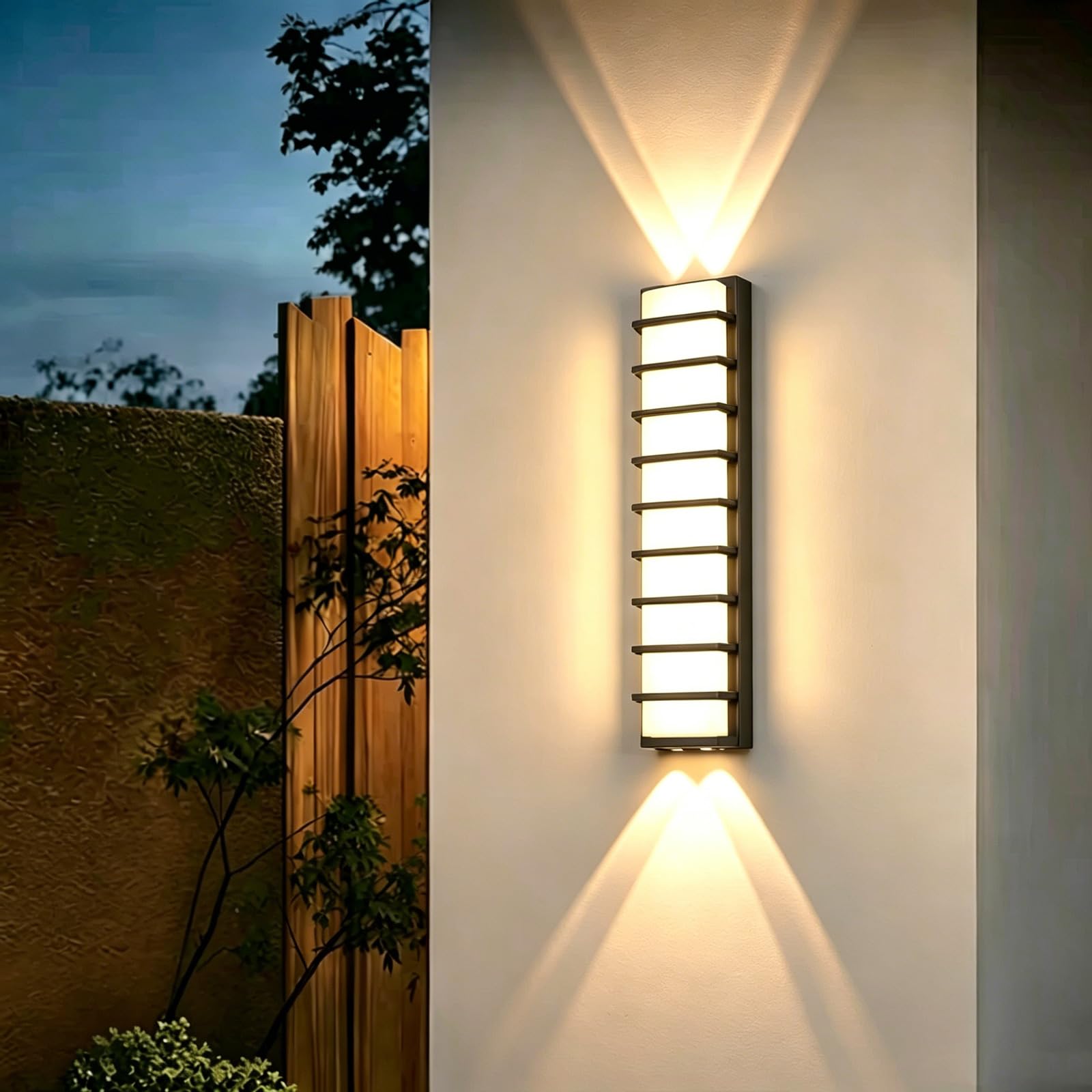 SDUYTDG ﻿Aluminum Outdoor Porch Lamp, 3000K LED Modern Exterior Wall Lighting Fixtures, IP65 Waterproof Outside Wall Mount Sconce for House Porch Patio Garage Door Lighting Fixtures