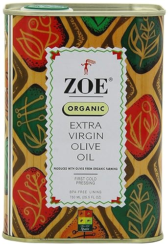 ZOE Aceite de oliva virgen extra orgánico, 25.5 onzas